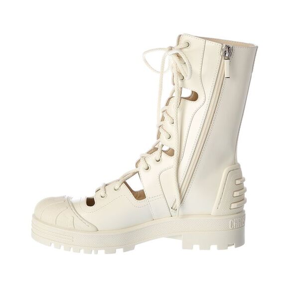 Dior Dioriron Leather Tall Boot, White - Picture 2 of 5